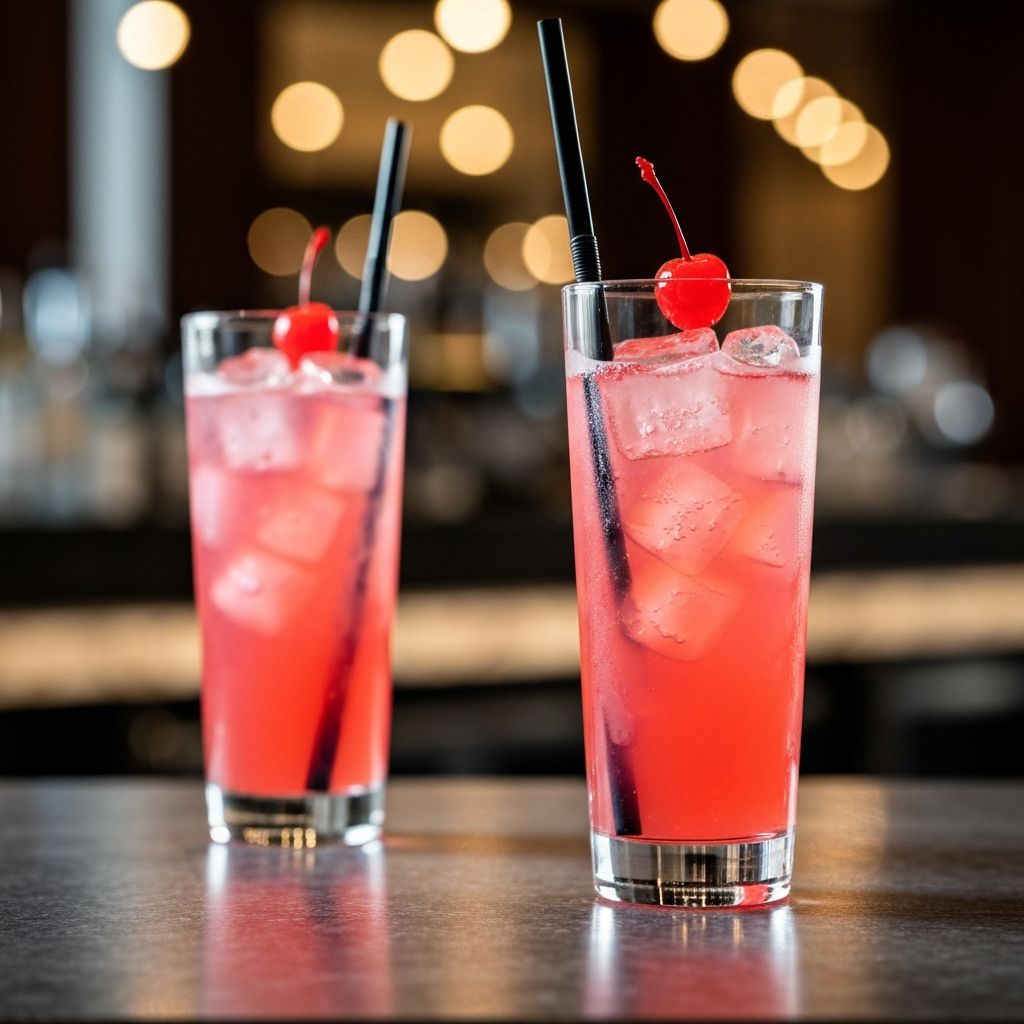 Drinks coloridos com gelo saborizado